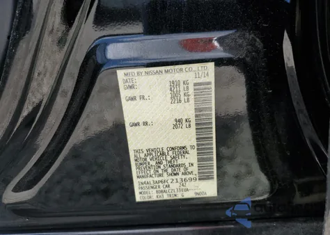 2015 Nissan Altima 2.5 z USA, uszkodzony, nr VIN 1N4AL3AP6FC213699